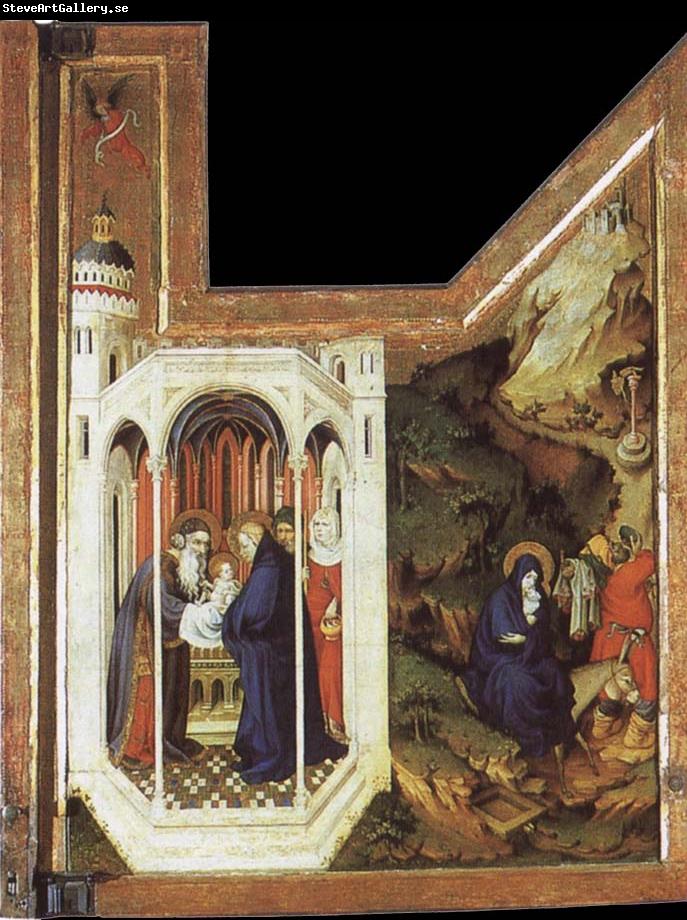 BROEDERLAM, Melchior Annunciation and Visitation